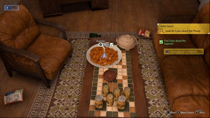 In your office enter search mode and examine the plate of food on the table - Lost Judgment: Takayuki Yagami: Evil Detective - walkthrough - Side Cases - Lost Judgment Guide