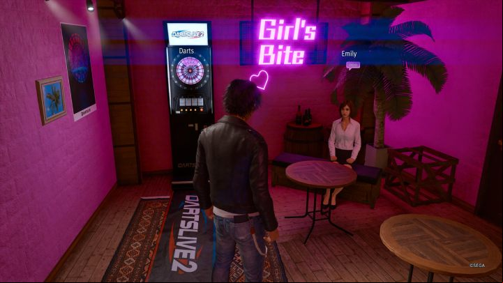 You can start dating Emily after completing the Girl's Bar School Stories - Lost Judgment: Girlfriend - how to date? - FAQ - Lost Judgment Guide