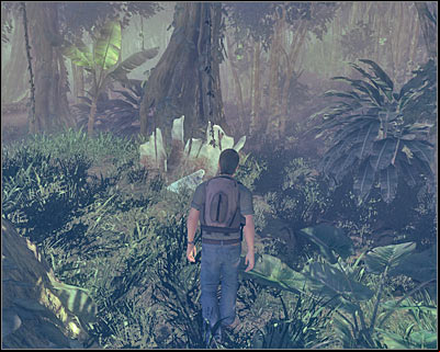 Look at the screen, because that's where you'll have to go right now and that is what the fragment should show you once you've examined it - A New Day III - 1x02 - A New Day - Lost: Via Domus - Game Guide and Walkthrough