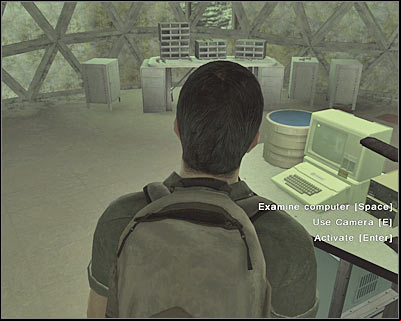 Approach the computer and press the ENTER key in order to activate it - Forty-Two V - 1x04 - Forty-Two - Lost: Via Domus - Game Guide and Walkthrough