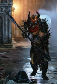 This opponent wields a two-handed axe that deals a lot of damage - Opponents | Combat - Combat - Lords of the Fallen 2014 Game Guide & Walkthrough