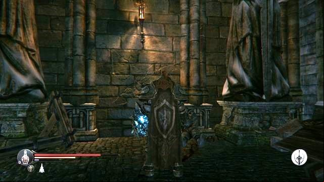At the end of the road (to the left of the checkpoint, which you run into after you defeat the Commander and after the first conversation with Captain) there are, temporarily, locked door - Crumbling walls | Collectibles, items - Collectibles, items - Lords of the Fallen 2014 Game Guide & Walkthrough