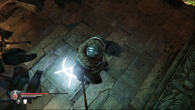 If you notice, on the floor, a tile with a glowing rune etched in it, stand on it - Collectibles | Combat - Combat - Lords of the Fallen 2014 Game Guide & Walkthrough