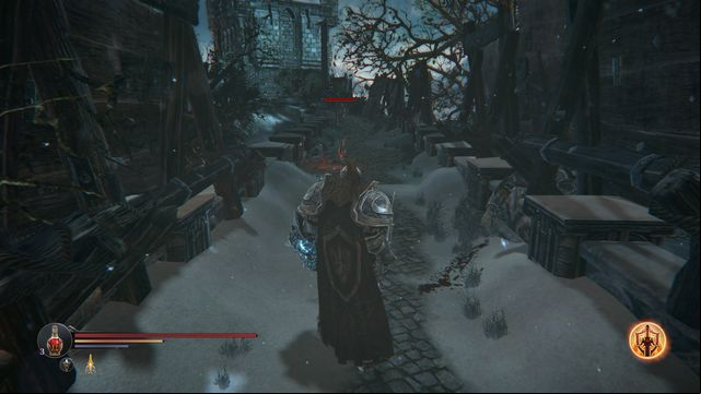 In the narrow age you find a Blood Flintstone and a bit ahead, a note. - Find Kaslo - follow up | Keystone - Keystone - Lords of the Fallen 2014 Game Guide & Walkthrough