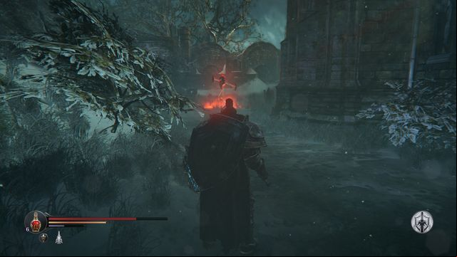 At the end of the path, there is Kaslo waiting and a checkpoint. - Find Kaslo - follow up | Keystone - Keystone - Lords of the Fallen 2014 Game Guide & Walkthrough