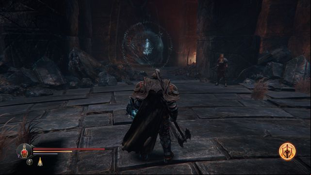 Yetka is waiting at the location of the Portal. - Entering with Yetka | The Temple - another visit - The Temple - another visit - Lords of the Fallen 2014 Game Guide & Walkthrough