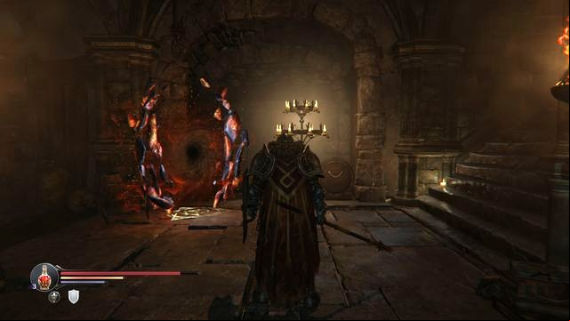You activate the first portal after you defeat the First Warden - Portals | Bosses - Bosses - Lords of the Fallen 2014 Game Guide & Walkthrough