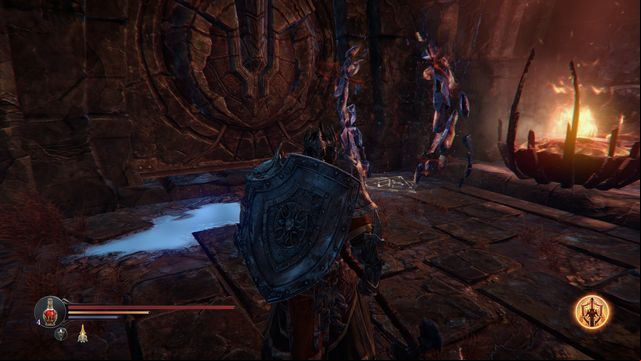 You can find it next to the entrance to the arena, where you fight the Infiltrator (right before the Portal location) - Portals | Bosses - Bosses - Lords of the Fallen 2014 Game Guide & Walkthrough