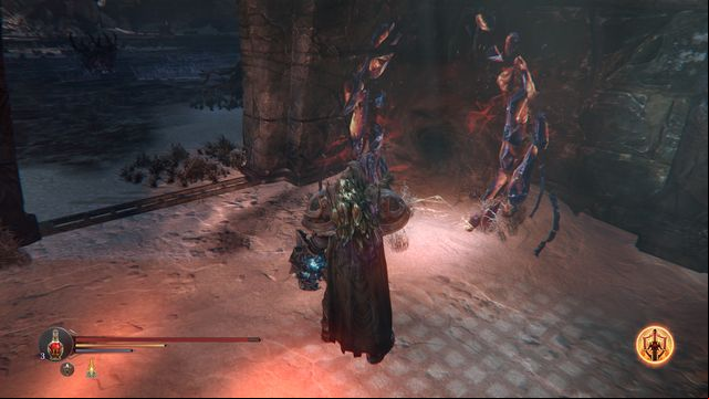 You find this portal inside one of the small cells that are attached to the arena (Eternal Flame) - Portals | Bosses - Bosses - Lords of the Fallen 2014 Game Guide & Walkthrough