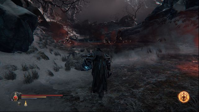 The opponents are waiting past several campfires. - The Temple - A hell hound pack | Side quests - Side quests - Lords of the Fallen 2014 Game Guide & Walkthrough