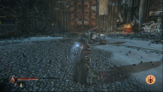 The Knight tells you about the task that you may now take up. - The Keystone Citadel - The poisonous monster | Side quests - Side quests - Lords of the Fallen 2014 Game Guide & Walkthrough