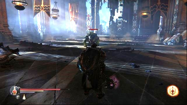 The opponent at the Initiation Chamber deals quite a lot of damage with his attack so, dodge with diligence. - The Keystone Citadel - The poisonous monster | Side quests - Side quests - Lords of the Fallen 2014 Game Guide & Walkthrough