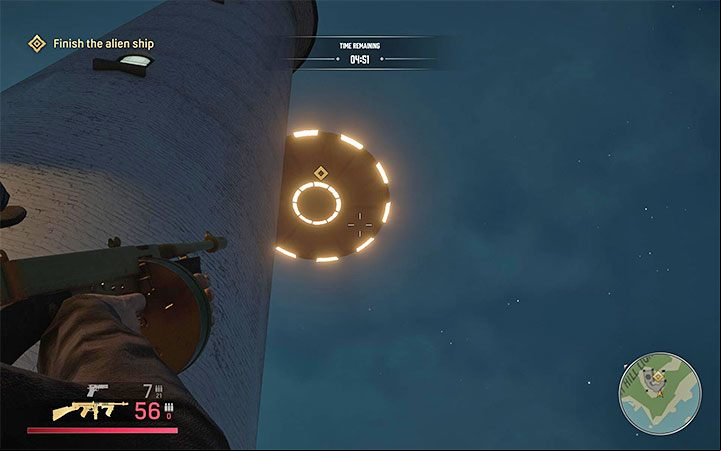 Lastly, shoot the flying saucer with any weapon - Mafia Definitive Edition: Alien Infiltration - Free raid - Mafia Definitive Edition Guide, Walkthrough