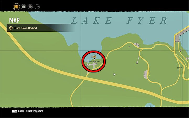 The chase will end in North County Marina located at the northern end of the world map, next to Lake Fyer - Mafia Definitive Edition: Curse of the Baskervilles - Free raid - Mafia Definitive Edition Guide, Walkthrough