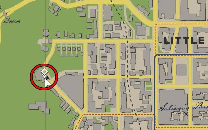 You must reach the telephone booth shown in the above pictures – it is located at the western end of the Little Italy district - Mafia Definitive Edition: Crazy Horse vehicle - how to find, unlock it? - FAQ - Mafia Definitive Edition Guide, Walkthrough