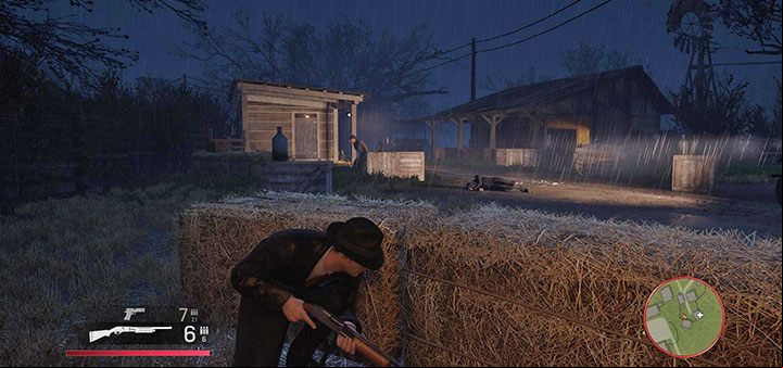 From now on, you must fight against incoming groups of opponents while exploring the farm in order to find Sam - Mafia Definitive Edition: A Trip to the Country - walkthrough - Walkthrough - Mafia Definitive Edition Guide, Walkthrough