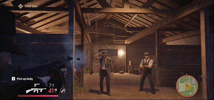 Go to the next building where the enemies have set up an ambush - Mafia Definitive Edition: A Trip to the Country - walkthrough - Walkthrough - Mafia Definitive Edition Guide, Walkthrough