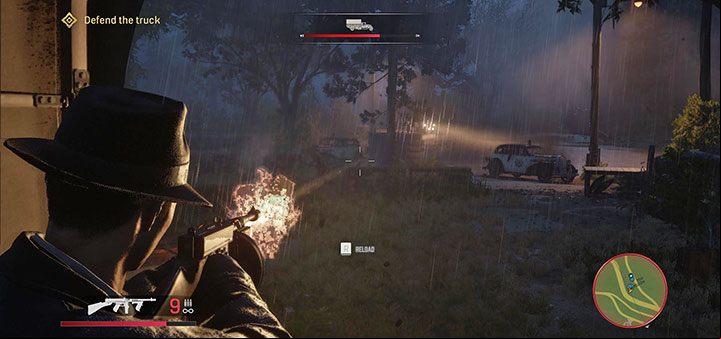 When the truck hangs over the precipice, you will have to defend yourself - Mafia Definitive Edition: A Trip to the Country - walkthrough - Walkthrough - Mafia Definitive Edition Guide, Walkthrough