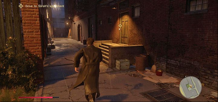 After watching the cutscene, you'll find yourself in the parking lot in front of Salieri's Warehouse - Mafia Definitive Edition: A Trip to the Country - walkthrough - Walkthrough - Mafia Definitive Edition Guide, Walkthrough