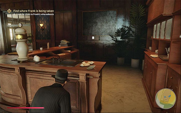 After being in the restaurant room, walk to the counter and examine the note shown in the picture - Mafia Definitive Edition: Omerta - walkthrough - Walkthrough - Mafia Definitive Edition Guide, Walkthrough
