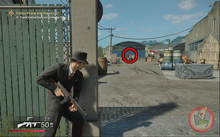 In the later phase of the battle, it is best to through the left building – you will find grenades and ammunition in front of it - Mafia Definitive Edition: Omerta - walkthrough - Walkthrough - Mafia Definitive Edition Guide, Walkthrough