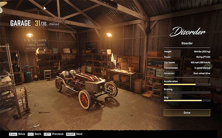 From this point on, you can choose the special Disorder car after visiting any garage - Mafia Definitive Edition: Disorder - hidden car, where to find - Cars - Mafia Definitive Edition Guide, Walkthrough