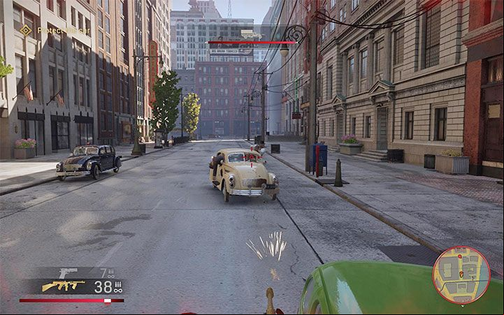 Get on the enger seat to begin the ride - Mafia Definitive Edition: Professional Protection - walkthrough - Free raid - Mafia Definitive Edition Guide, Walkthrough