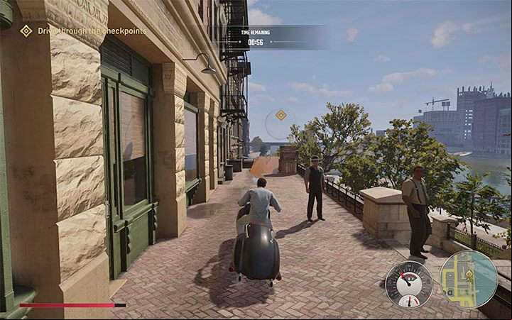 The key to winning this time trial is high precision - Mafia Definitive Edition: Mister Fancy Bike - walkthrough - Free raid - Mafia Definitive Edition Guide, Walkthrough