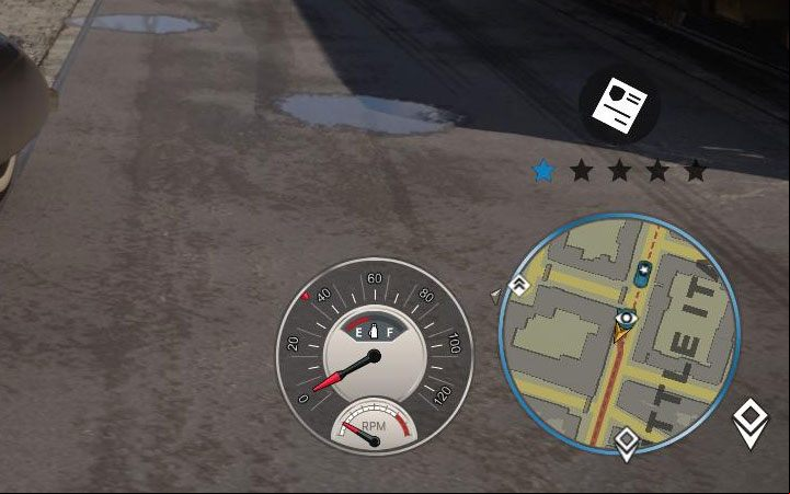 To meet the goals of this achievement, you need to start a 1-star police chase – the lowest wanted level available - Mafia Definitive Edition: Stuffed pockets - trophy guide - Trophy guide - Mafia Definitive Edition Guide, Walkthrough