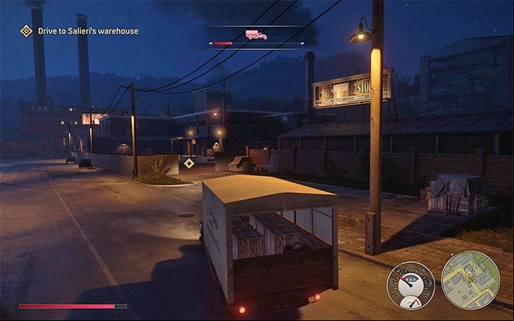 7) Salieri's Warehouse – This location is controlled by the Salieri family and is used by the gangsters for smuggling - Mafia Definitive Edition: Lost Heaven map - Basics - Mafia Definitive Edition Guide, Walkthrough