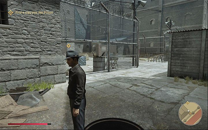 11) Old Prison – The prison is abandoned and occupied by homeless people - Mafia Definitive Edition: Lost Heaven map - Basics - Mafia Definitive Edition Guide, Walkthrough