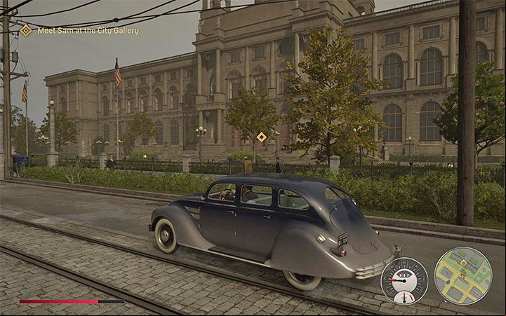 12) Art Gallery – This is where the finale of The Death of Art, the 20th mission, takes place - Mafia Definitive Edition: Lost Heaven map - Basics - Mafia Definitive Edition Guide, Walkthrough
