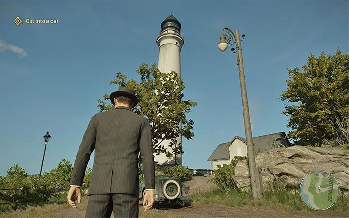 13) Lighthouse – This iconic location is adjacent to the Oakwood and Beech Hill districts - Mafia Definitive Edition: Lost Heaven map - Basics - Mafia Definitive Edition Guide, Walkthrough