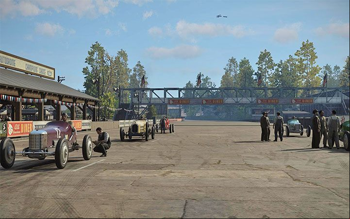 2) Race track – A prestigious car race is held at the racetrack once a year - Mafia Definitive Edition: Lost Heaven map - Basics - Mafia Definitive Edition Guide, Walkthrough