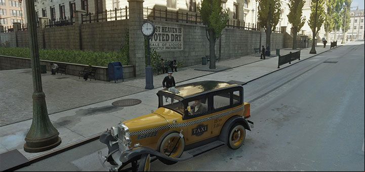 You'll find another enger near the church where you left the woman - Mafia Definitive Edition: Running Man - walkthrough - Walkthrough - Mafia Definitive Edition Guide, Walkthrough
