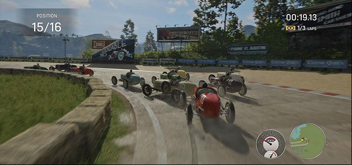 The race consists of 3 laps – you start in 16th position and have to finish the race in the 1st place - Mafia Definitive Edition: Fair Play - walkthrough - Walkthrough - Mafia Definitive Edition Guide, Walkthrough