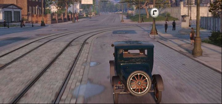 Virtual arrows/road signs can help you reach your current destination - Mafia Definitive Edition: Beginners Guide & Tips - Basics - Mafia Definitive Edition Guide, Walkthrough