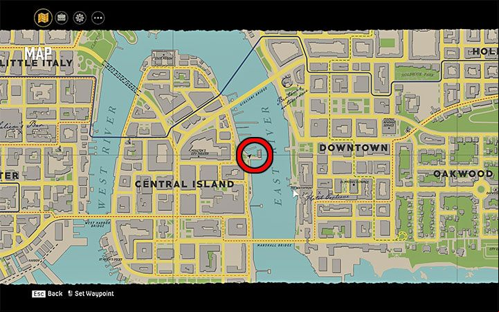 The magazine is on the waterfront in the eastern part of the Central Island neighborhood - Mafia Definitive Edition: Super Science Stories Magazines - list and locations - Secrets and finders - Mafia Definitive Edition Guide, Walkthrough
