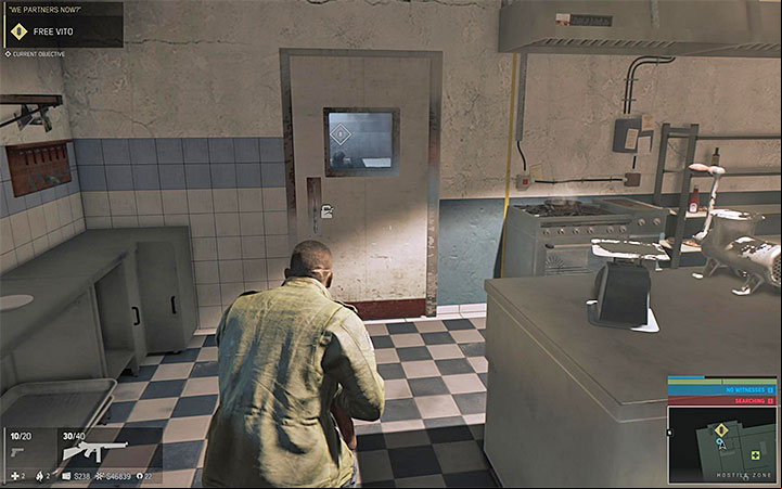 Reach the entrance to the freezer - We Partners Now? (recruitment of Vito) | Walkthrough - Story missions - Mafia III Game Guide