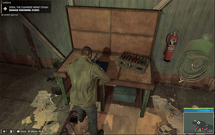 Break into the metal chest with the money - Garbage (illegal garbage disposal racket) | Walkthrough - Story missions - Mafia III Game Guide