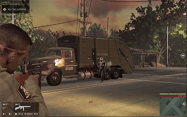 Kill the truck crew - Garbage (illegal garbage disposal racket) | Walkthrough - Story missions - Mafia III Game Guide