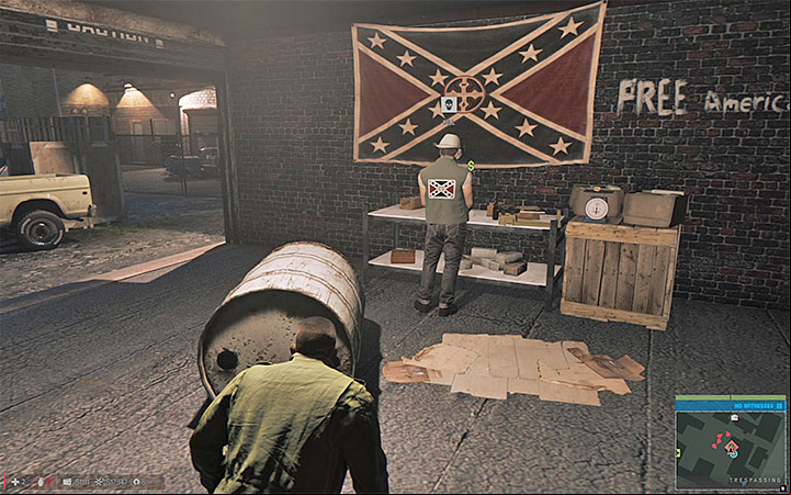 You can easily sneak up on both enforcers and perform silent takedowns on them - Smack (heroin racket) | Walkthrough - Story missions - Mafia III Game Guide