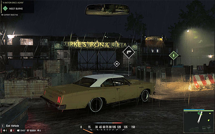 The scrap yard is Burkes headquarters - Cut and Run (recruitment of Burke) | Walkthrough - Story missions - Mafia III Game Guide
