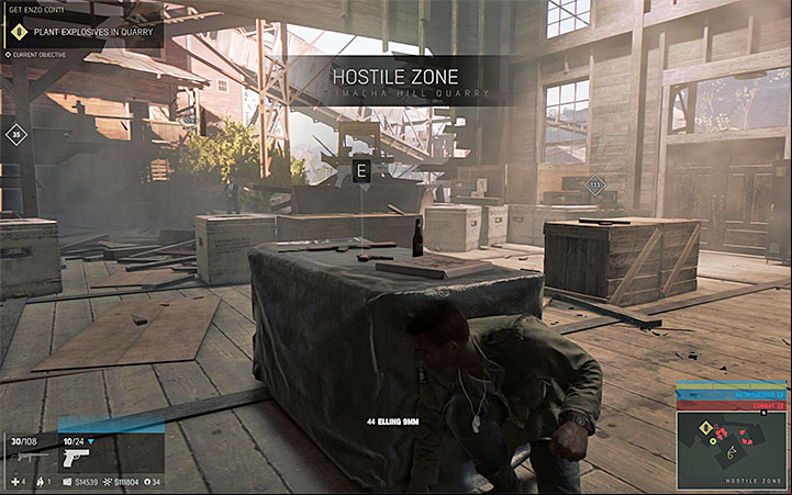 Attack the gangsters when one of the walls of the building is destroyed - Get Enzo Conti (encounter with Enzo Conti) | Walkthrough - Story missions - Mafia III Game Guide