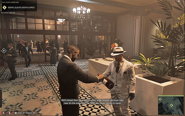 Poison all the bodyguards that are marked by the game - Kill Olivia Marcano (eliminating Olivia Marcano) | Walkthrough - Story missions - Mafia III Game Guide