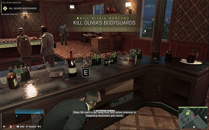 Go back to the main room and take advantage of the fact that now you can get up - Kill Olivia Marcano (eliminating Olivia Marcano) | Walkthrough - Story missions - Mafia III Game Guide