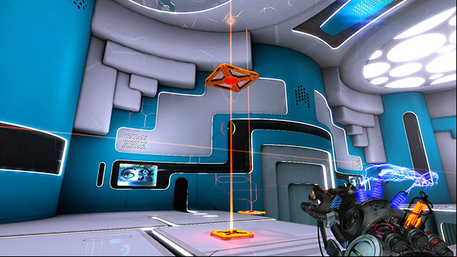 Press F to see how propel module works - Introductory Integration - Walkthrough - Act I - Magrunner: Dark Pulse - Game Guide and Walkthrough