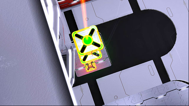 Fire at upper one to uncover the lower one - Advanced Platform - Walkthrough - Act I - Magrunner: Dark Pulse - Game Guide and Walkthrough
