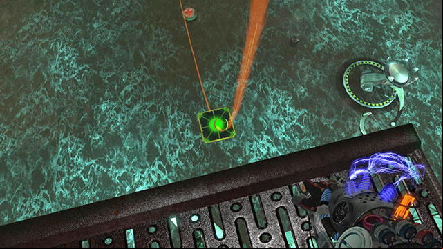 Platform should ride up after first shot - Ruptured - Walkthrough - Act II - Magrunner: Dark Pulse - Game Guide and Walkthrough