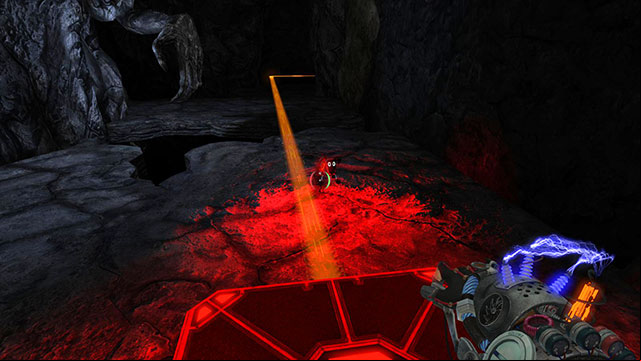 At the end of beam you find propel modules - Darkness - Walkthrough - Act II - Magrunner: Dark Pulse - Game Guide and Walkthrough